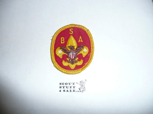 BSA National Issue Jacket Emblem - Red - Used