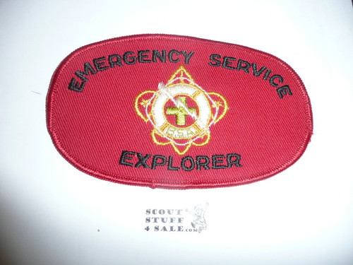 BSA Emergency Service Explorer Armband (black letters) - Elastic Band style but no band