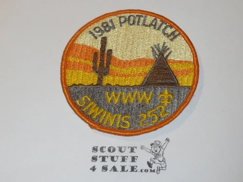 Order of the Arrow Lodge #252 Siwinis 1981 Potlatch Patch