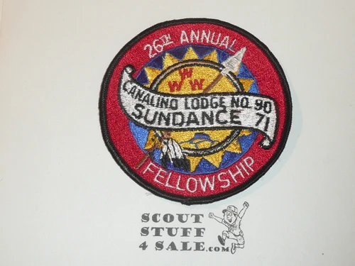 Order of the Arrow Lodge #90 Canalino 1971 Sundance Patch