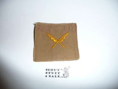 Scribe Patch - 1926 - 1942 - Tan Cloth (SC1)