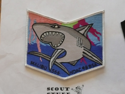 Order of the Arrow Lodge #566 Malibu x5 1998 NOAC Contingent Patch, for use with regular issue flap