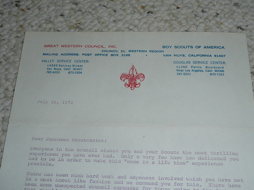 Great Western Council, 1973 Letter on Council Stationary #2