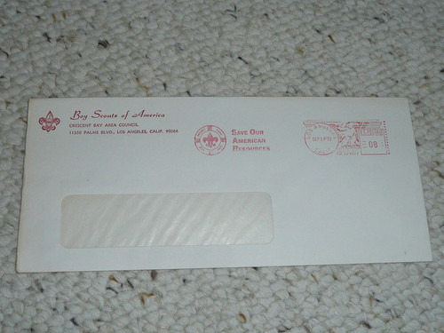 Crescent Bay Area Council, 1972 council envelope