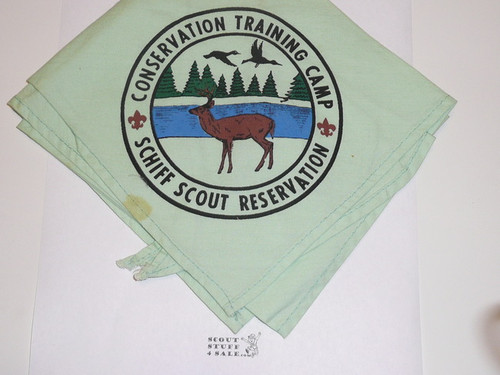 Schiff Scout Reservation, Conservation Training Camp Neckerchief, Used
