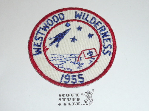 Crescent Bay Area Council, 1955 Westwood District Wilderness Camp Patch