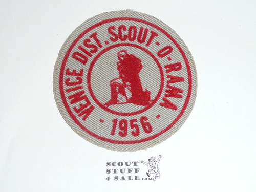 Crescent Bay Area Council, 1956 Venice Districe Scout-o-rama Patch