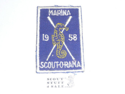 Crescent Bay Area Council, 1958 Marina District Scoutorama Patch
