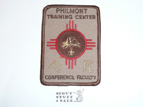 Philmont Scout Ranch, Training Center, Conference Faculty, Brown Rectangular Patch