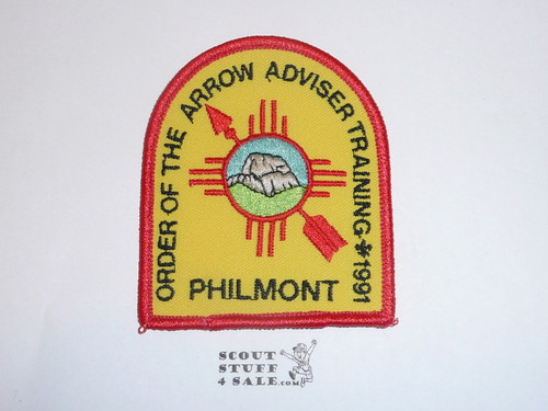 Philmont Scout Ranch, Training Center, 1991 Order of the Arrow Adviser Training Patch