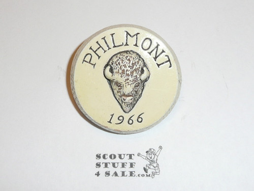 Philmont Scout Ranch Plaster Neckerchief Slide, 1966 Buffalo Head