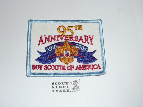 Boy Scouts of America 2005 95th Anniversary Patch, rectangle