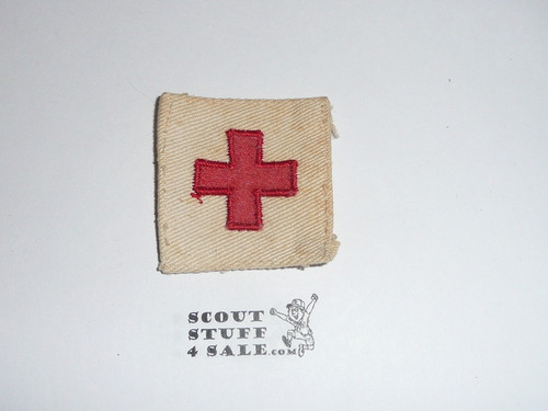 1930's Red Cross First Aid Uniform Patch, used