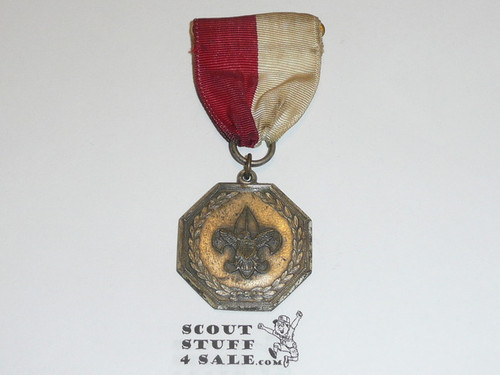 1960's Silver Boy Scout Contest Medal, Used