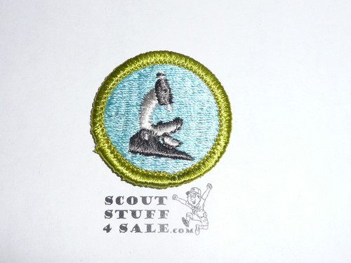General Science - Type H - Fully Embroidered Plastic Back Merit Badge (1972-2002)