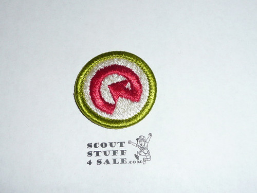 Energy - Type H - Fully Embroidered Plastic Back Merit Badge (1972-2002)