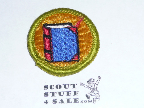 Bookbinding - Type G - Fully Embroidered Cloth Back Merit Badge (1961-1971)