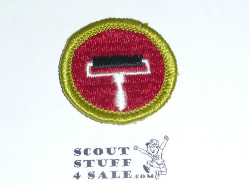 Printing - Type G - Fully Embroidered Cloth Back Merit Badge (1961-1971)