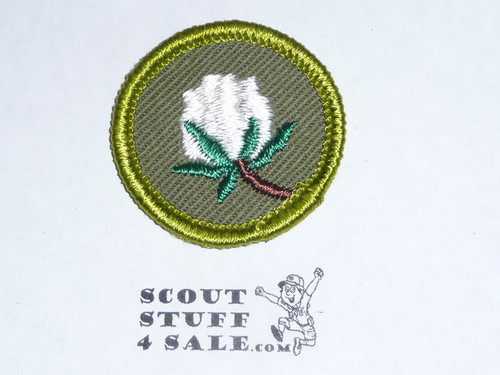 Cotton Farming - Type F - Rolled Edge Twill Merit Badge (1961-1968)