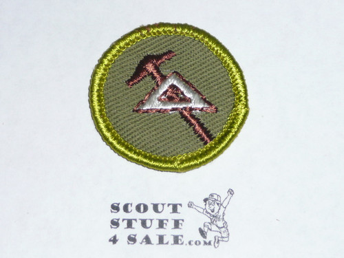 Mechanical Drawing - Type F - Rolled Edge Twill Merit Badge (1961-1968)