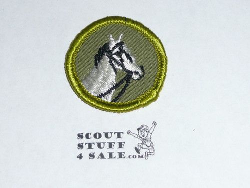 Animal Industry - Type F - Rolled Edge Twill Merit Badge (1961-1968)