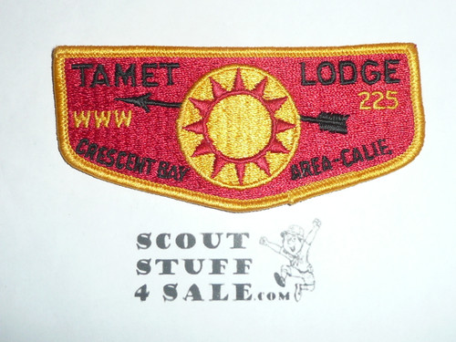 Order of the Arrow Lodge #225 Tamet s2 Flap Patch