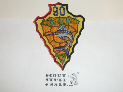 Order of the Arrow Lodge #90 Canalino a4 Arrowhead Patch