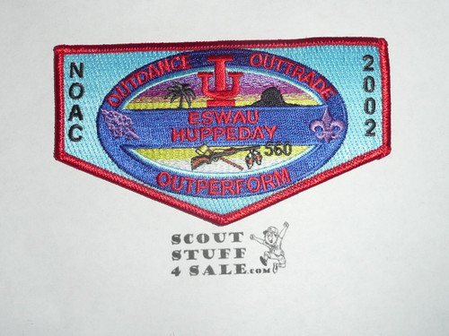 Order of the Arrow Lodge #560 Eswau Huppeday 2002 NOAC Flap Patch