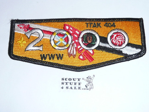 Order of the Arrow Lodge #404 Ti'ak 2000 Flap Patch