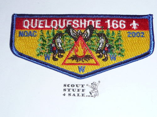 Order of the Arrow Lodge #166 Quelqueshoe 2002 NOAC Flap Patch #2