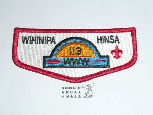 Order of the Arrow Lodge #113 Wihinipa Hinsa s16.5 Flap Patch