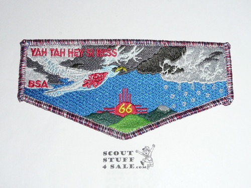 Order of the Arrow Lodge #66 Yah-Tah-Hey-Si-Kess storm clouds rwb bdr Flap Patch