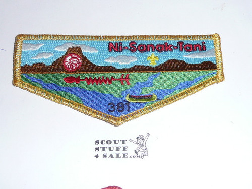 Order of the Arrow Lodge #381 Ni-Sanak-Tani s1 FF Flap Patch