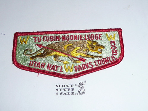 Order of the Arrow Lodge #508 Tu-Cubin-Noonie s4 Flap Patch 7448