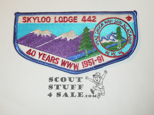 Order of the Arrow Lodge #442 Skyloo s23 Flap Patch