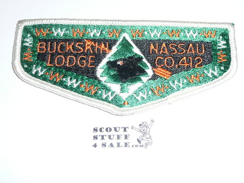 Order of the Arrow Lodge #412 Buckskin s3 Flap Patch