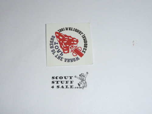 2001 National Jamboree Order of the Arrow TOAP Decal