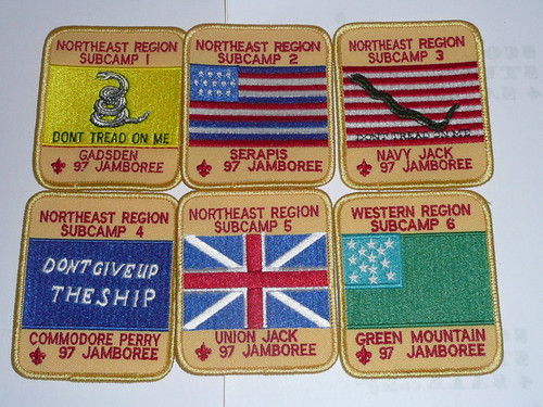 1997 National Jamboree Complete Set of Subcamp Patches