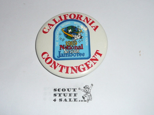 1989 National Jamboree California Contingent Button