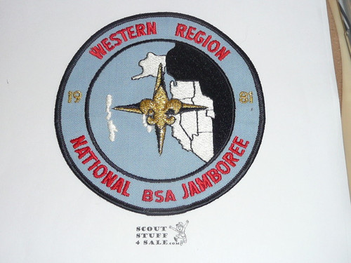 1981 National Jamboree Western Region Jacket Patch