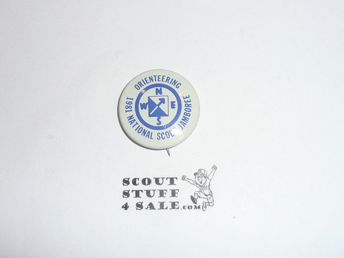 1981 National Jamboree "Orienteering" Button