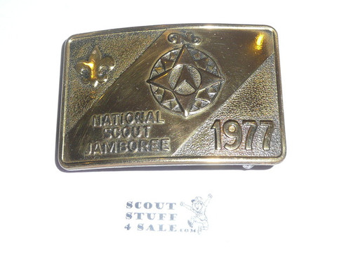 1977 National Jamboree Brass Belt Buckle