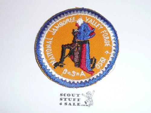 1950 National Jamboree Patch, PROTOTYPE red face and c/e