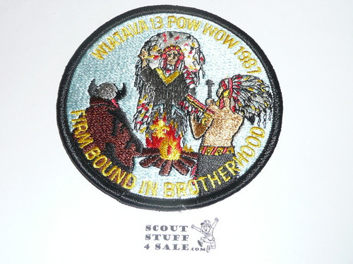 Order of the Arrow Lodge #13 Wiatava 1987 Pow Wow Patch