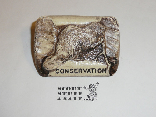 Philmont Scout Ranch Plaster Neckerchief Slide, Conservation