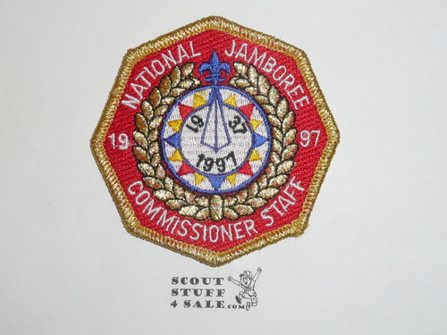 1997 National Jamboree Commissioner Staff Patch, Gold Mylar Bdr