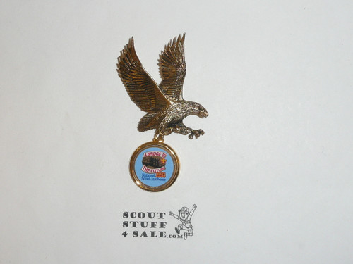 1993 National Jamboree Eagle Pin with Jamboree Logo Pendant