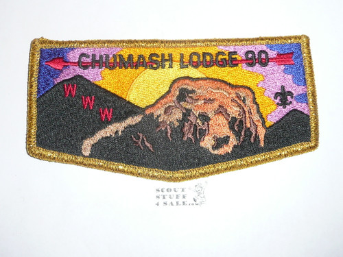 Order of the Arrow Lodge #90 Chumash s2 Flap Patch