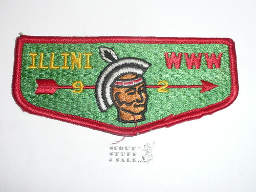 Order of the Arrow Lodge #92 Illini s5 Flap Patch
