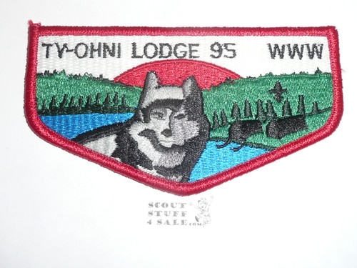 Order of the Arrow Lodge #95 Ty-Ohni solid Flap Patch